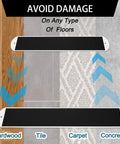 Heavy Duty Appliance And Furniture Sliders Set, 2 Large Sliding Sheets With Pull Straps Shown on Hardwood, Tile, Carpet, Concrete