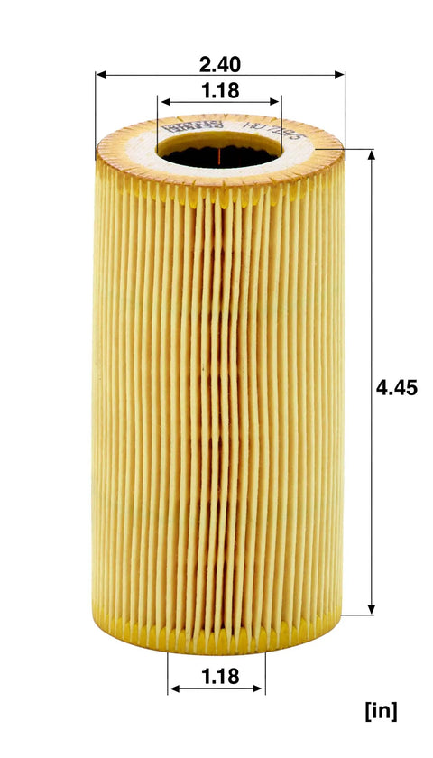 Metal-free oil filter cartridge for Porsche 911 Carrera 1999-2008, compatible with HU7195X, easy to install, clean engine, low ash