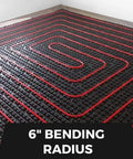 Red PEX Tubing With O2 Barrier EVOH For Radiant Floor Heating And Potable Water, Five Eighth Inch Diameter, Five Hundred Feet Long in floor setup