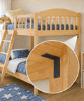 Heavy Duty 3x3 Galvanized L Brackets Built Like A Tank Dead Nuts Tight 90 Degree Corner Supports on bunk bed corner.