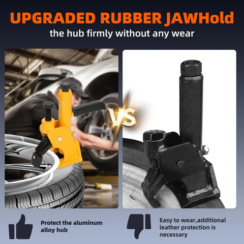 Heavy Duty Tire Bead Breaker With Handle For 38 To 42 Inch Tires Manual Bead Removal Tool, steel jaw hub clamp for rim use