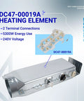 Upgraded Dryer Heating Element Kit For DV42H5000EW A3 DV45H7000EW A2 DV40J3000EW A2 with heating element and housing duct