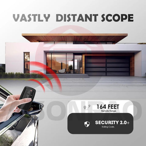 Universal All In One Garage Door Opener Remote For LiftMaster Chamberlain Sears Craftsman with security features
