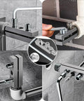 Stripped Screw Extractor Kit with Allen Wrenches for Broken Bolts Faucets and Pipes in use on plumbing fixtures.
