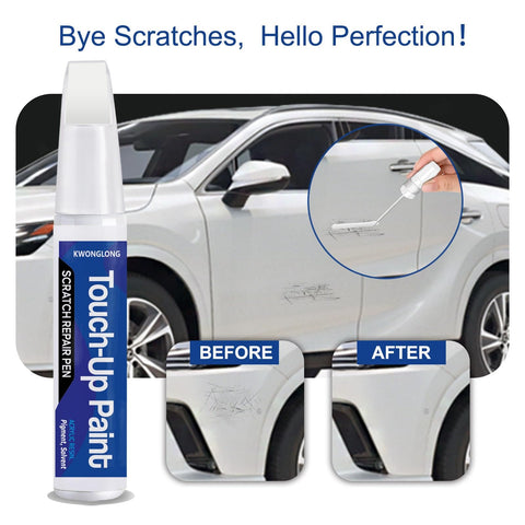 Lexus Ultra White 083 Car Touch-Up Paint 2-In-1 Scratch Repair Kit No Mix Formula Quick Fix For Minor Scratches And Exact Color Match