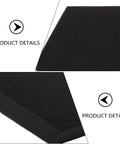 Close-up view of Top Shelf Hexagon Soundproofing Panels 3 Pack Fire Resistant High Density Polyurethane Acoustic Foam Tiles Black.