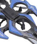 Close-up of RC Airplane Drone With Glove Recognition LED Light Gyro Stabilized EVA Foam For Indoor And Outdoor Flying propellers