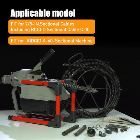 Heavy Duty Three Inch T 150 1 Sharktooth Root Cutter Replacement Direct Swap For Seven Eighths Sectional Cables with tools.