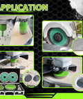 Diamond Tile Hole Saw Kit With 8 Diamond Core Bits Finger Bit Chamfer Bit Adapter And Tile Blade for drilling applications shown