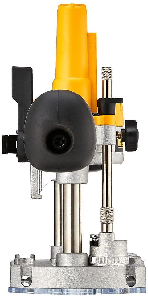 Plunge Base For Compact Router With Steel Rods For Ultra Smooth Plunge Stroke And Precise Depth Control DNP612 Compatible Router Accessory For DIYers And Pros Durable Aluminum Construction And Easy Adjustments