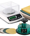 Electronic Fabric GSM Scale With 0-2mm Disc Sampler For Textiles And Nonwoven Fabrics Digital Weight Balance 1000g Capacity 0.01g Readout