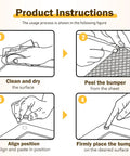 Installation instructions for Clear Silicone Cabinet Door Bumpers Set Of 160 Round Half Inch Diameter Super Sticky Self Adhesive Cushions.