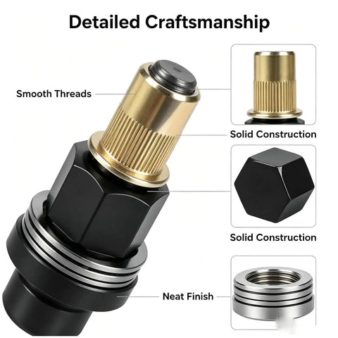 Close-up of Heavy Duty Rivet Nut Tool Kit with detailed craftsmanship: smooth threads, solid construction, and neat finish.