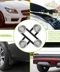 Universal Car Bumper Quick Release Kit Front And Rear Fasteners With Titanium Finish Heavy Duty Aluminum Alloy Tabs