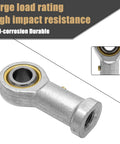3/8 Inch Rod End Heim Joint Set Featuring Right Hand Female Threading crafted from hardened steel with sealed bearing design.