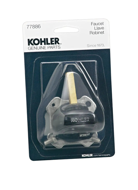 Mixer Cap For Older Style Coralais Pressure Balance Valve Brass Stem Replacement Part, Kohler Genuine Part packaging