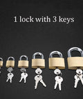 Tough As Nails Keyed Padlock featuring heavy duty chrome plated copper body and a reinforced stainless steel shackle with keys.