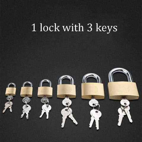 Tough As Nails Keyed Padlock featuring heavy duty chrome plated copper body and a reinforced stainless steel shackle with keys.