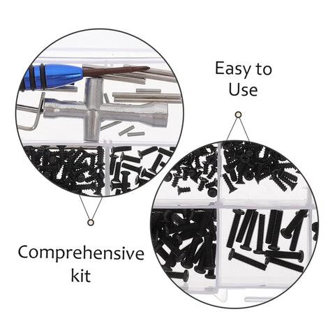 RC Repair Tool Set With Metric Screw Assortment Kit For RC Cars Including Machine Screws Bolts And Nuts In A Compact Box