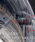 Using pry tool to install 5 Sets Front Fender And Bumper Clip And Pin Kit For Toyota And Lexus Replaces 53879-58010 And 47749-58010