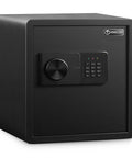 Home Security Safe With Programmable Keypad, Steel Lock Box With Alarm System For Office, Home, And Hotel, Emergency Key Included, 1.2 Cubic Feet