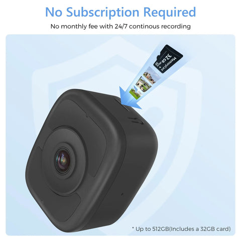 No Drill Magnetic Window Camera For Inside Or Outside Monitoring Through Glass 4K 8MP Lens With 32GB SD Card shown close-up