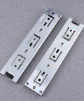 Heavy Duty Telescopic Drawer Slides Featuring Premium Steel Ball Bearings For Slick Smooth Operation Built Tough For Quiet Undermount Cabinet Gliding Real Easy Install metal rails
