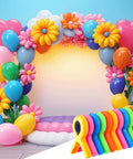 Get A Huge 10 Pack Of Colorful Balloon Arch Clips With Vibrant Rainbow Spring Clamps For Party Decoration Backdrops And Photo Studios That Make Your Events Pop. 10-pack ABS plastic clips, 9.5cm, shown with balloon arch