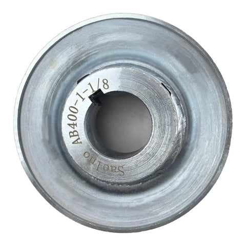 One And One Eighth Inch Bore 4 Inch Outside Diameter V Belt Pulley One Groove Web Sheave Carbon Steel Zinc Plated