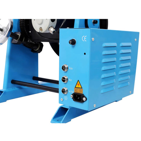 Badass Heavy Duty Rotary Welding Positioner Turntable With 30Kg Load Capacity Adjustable 0 To 90 Degree Tilt 110V Powered connections and controls