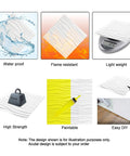 12 Pack 3D Diamond Wall Panels 19.7x19.7 Inches PVC durability test, waterproof, flame-resistant, and lightweight features.