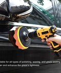Make Your Ride Look Slick As Glass With This 11 Piece 3 Inch Drill Buffing Pad Set Professional Grade Car Foam Polishing Kit using drill.