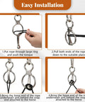 Installation guide for 4 Pack Stainless Steel Horse Tie Rings For Training And Tension Relief Indoor Outdoor Use Eye Bolt Snap Compatible