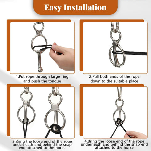 Installation guide for 4 Pack Stainless Steel Horse Tie Rings For Training And Tension Relief Indoor Outdoor Use Eye Bolt Snap Compatible