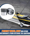 Stainless Steel Trailer Wheel Bearing Protector With Dust Cover Caps 1.98 Inches Keeps Water Dirt Out Of Hubs on trailer