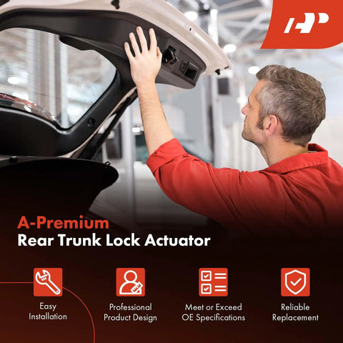 Man installing Trunk Latch Actuator With Lock Cable For Lexus IS F 2008 To 2014 Sedan IS250 IS350 2006 To 2013 Sedan And 2010 To 2013 Convertible