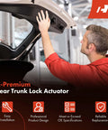 Mechanic installing Trunk Latch And Tailgate Lock Actuator For Hyundai Santa Fe Santa Fe XL Santa Fe Sport Kia Sedona And Sorento