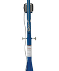 Built Tough AC Power Jib Crane With 1500 Lb Capacity And 66 Inch Telescoping Boom, 360 Swivel, Powered Cable Winch side view.