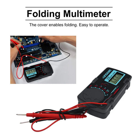 Pocket Size Digital Multimeter DMM Multi Tester For Amp Ohm Volt DC AC Voltage And Current Measurements with LED display