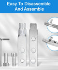 Easy Out Stripped Screw Extractor Set For One Half Inch To One Inch Damaged Screws Bolts And Broken Pipes Heavy Duty Carbon Steel Tool Kit