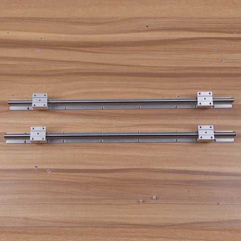Built Tough Linear Bearing Rail Slide Shaft Kit With SBR12UU Bushings For Cnc And Diy Builds offers stable, rust-resistant steel guides.