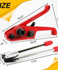 Heavy Duty Pallet Strapping Kit With Poly Strapping Tensioner, 4000 Inch PP Strapping Band, 100 Metal Seals, Sealer Tool sizes