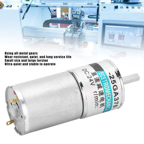 Super Duper High Torque Dc Gear Motor Micro Low Speed 24v Permanent Magnet With Pure Copper Coils For Automated Industry, compact design.