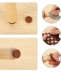 48 Pack Heavy Duty Brown Self Adhesive Felt Cabinet Door Pads Half Inch Diameter Round Furniture Glides on furniture leg preparation.