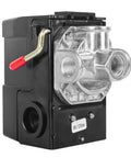 Four Port Air Compressor Pressure Switch Replacement Control NPT Quarter Inch 95 to 125 PSI 20A front view