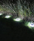 8 Pack Solar Ground Lights With 20 Lumen White And Color LED Disk Lights Multi Color Modes For Pool Area Pathway Patio