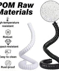 Heavy Duty Flexible Fume Extraction Arm With Precision Dust Removal Hood And Complete Hose Pipe Fitting Kit For Smooth Smoke And Dust Collection In Any Workshop 2 Inch 10 Foot White, showcasing POM raw materials and flexible design.