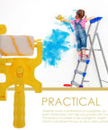 Premium Yellow Paint Roller With Edge Guard For Crisp Interior Walls Zero Drama Fix For DIY Beginners And Pros with paint application.