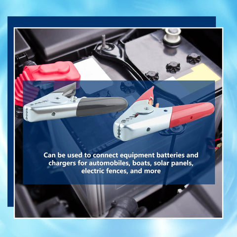 Three Piece Battery Jumper Cable Clamps Heavy Duty 1100A Insulated Parrot Clips Booster Cable Kit For Car Auto With 6 Inch Ends