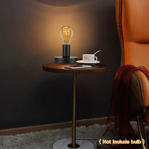 Industrial Table Lamp Base Only No Shade Included With E26 E27 Socket Metal Edison Style Stand on side table
